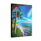 Canvas Wall Art - Tropical Shore Landscape