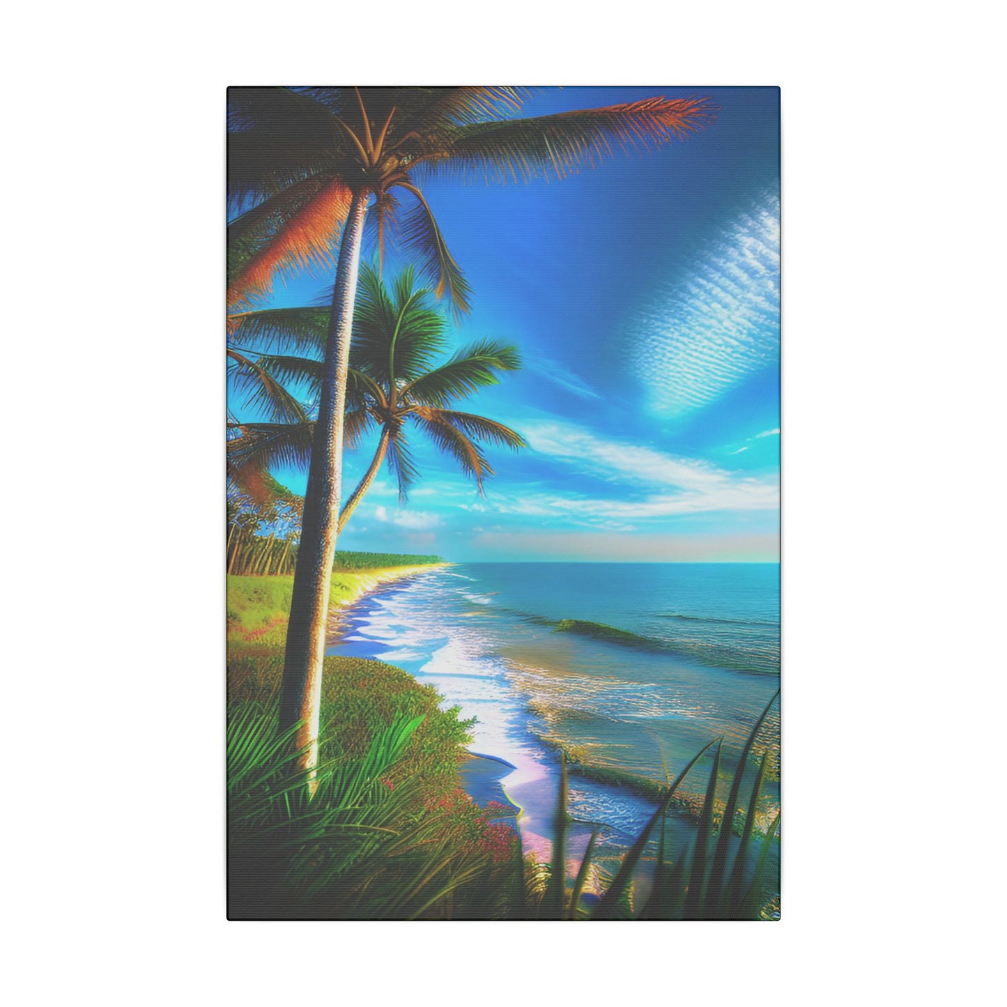 Canvas Wall Art - Tropical Shore Landscape