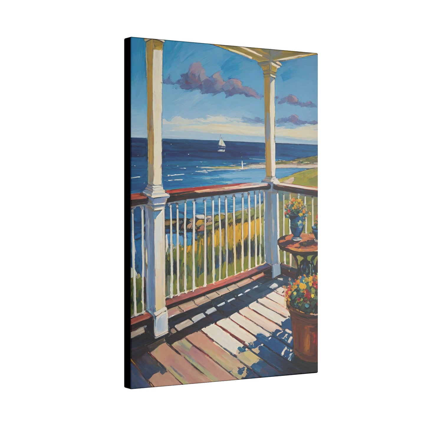 Canvas Wall Art - Ocean View by the Porch 3