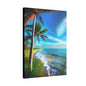 Canvas Wall Art - Tropical Shore Landscape