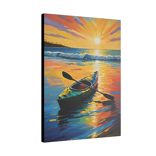 Canvas Wall Art - Kayak by the Shore 2