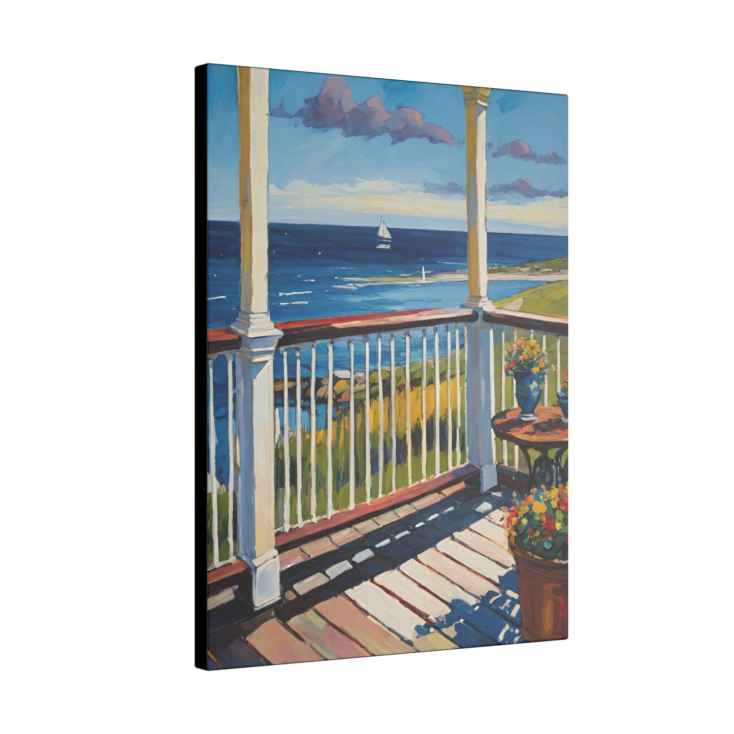 Canvas Wall Art - Ocean View by the Porch 3