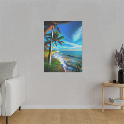 Canvas Wall Art - Tropical Shore Landscape