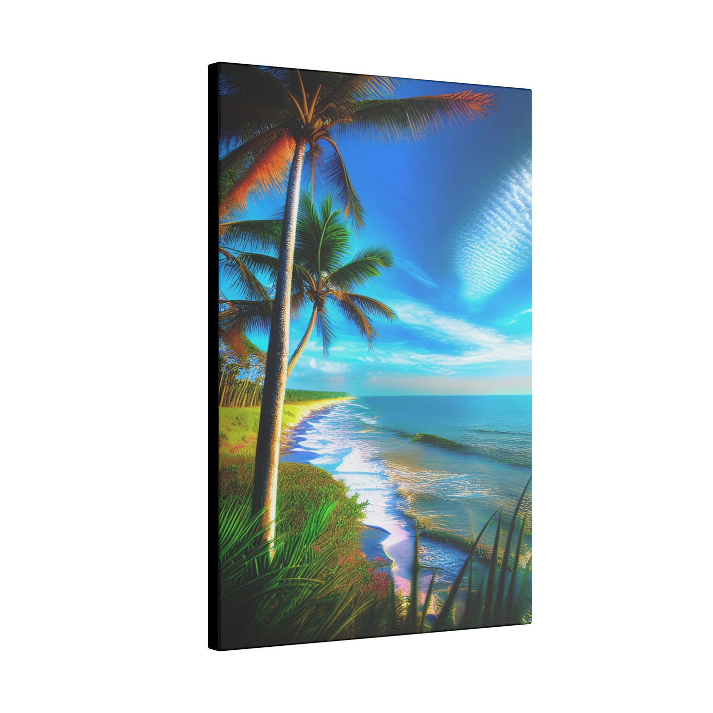 Canvas Wall Art - Tropical Shore Landscape