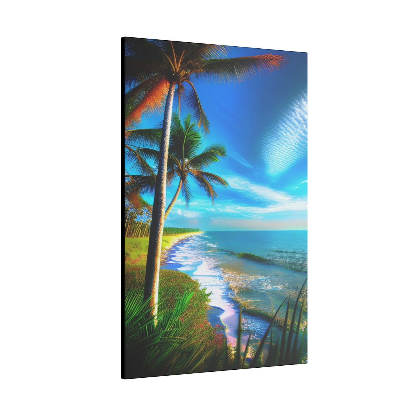 Canvas Wall Art - Tropical Shore Landscape