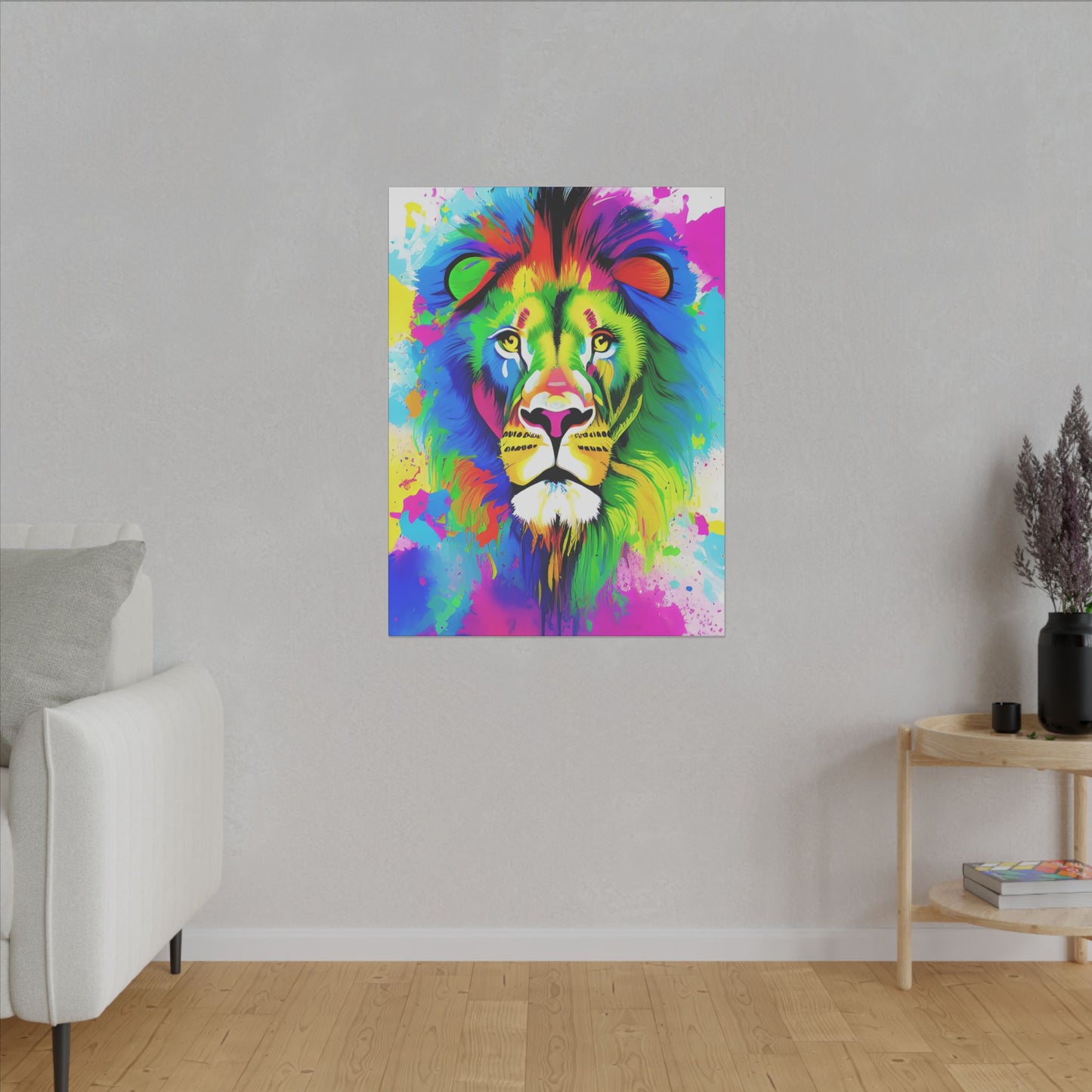 Canvas Wall Art - Lion Portrait