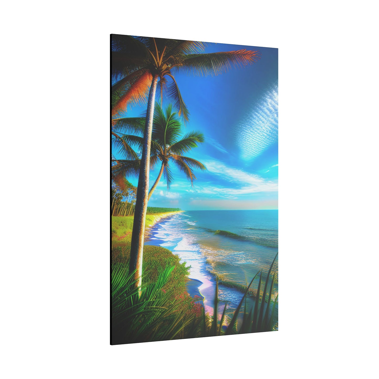 Canvas Wall Art - Tropical Shore Landscape