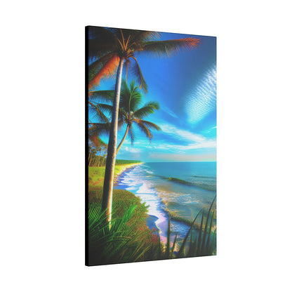 Canvas Wall Art - Tropical Shore Landscape