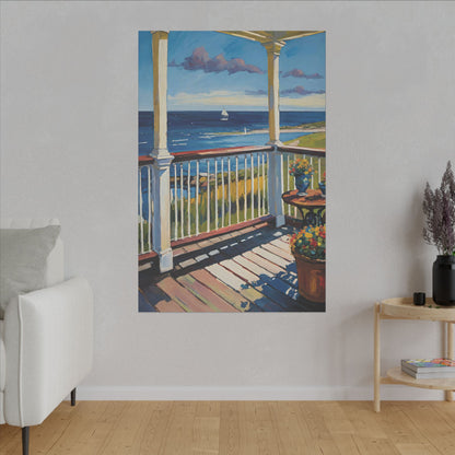 Canvas Wall Art - Ocean View by the Porch 3