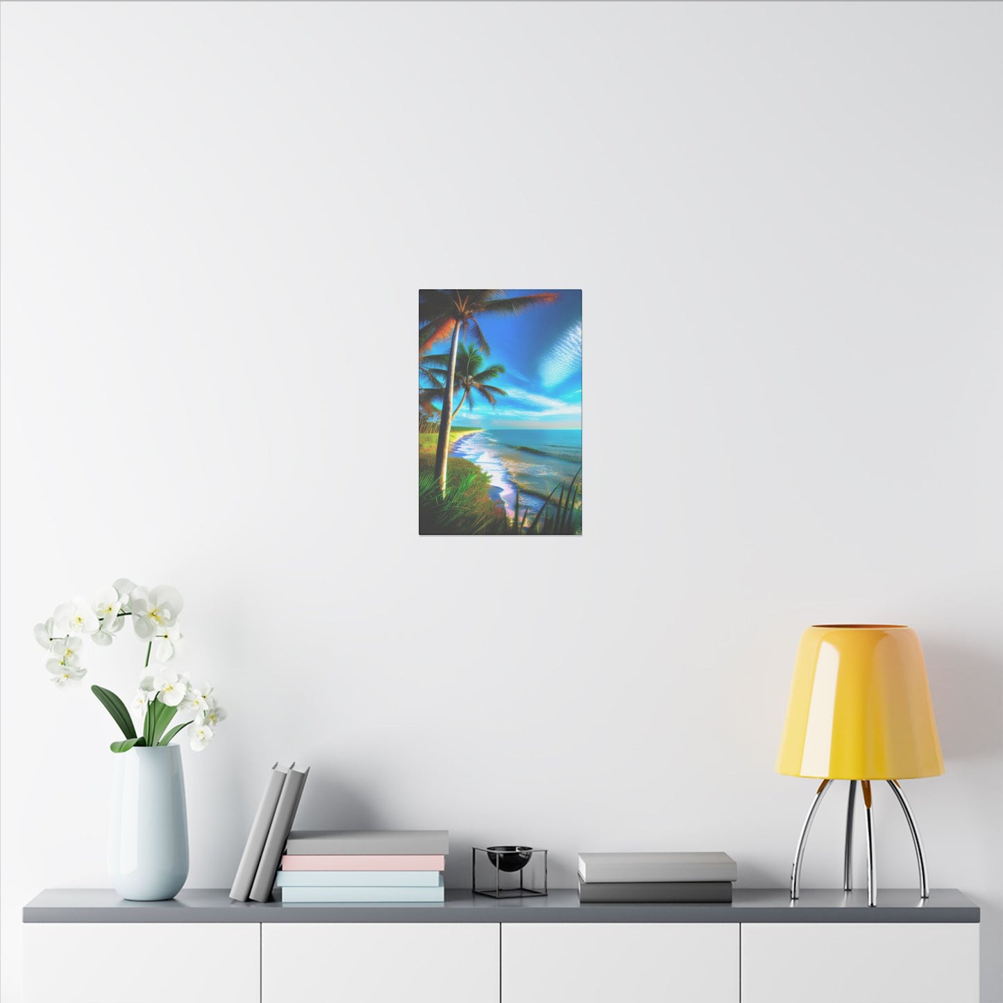 Canvas Wall Art - Tropical Shore Landscape