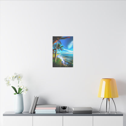 Canvas Wall Art - Tropical Shore Landscape