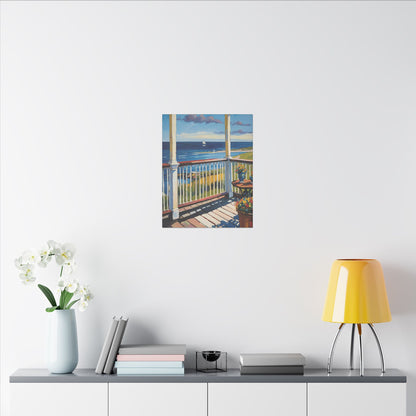 Canvas Wall Art - Ocean View by the Porch 3