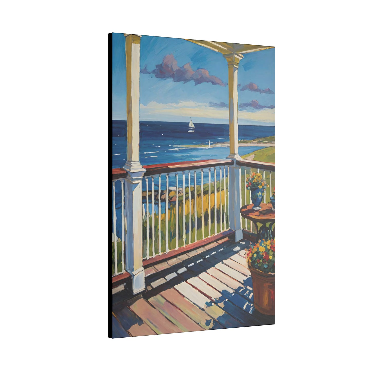 Canvas Wall Art - Ocean View by the Porch 3