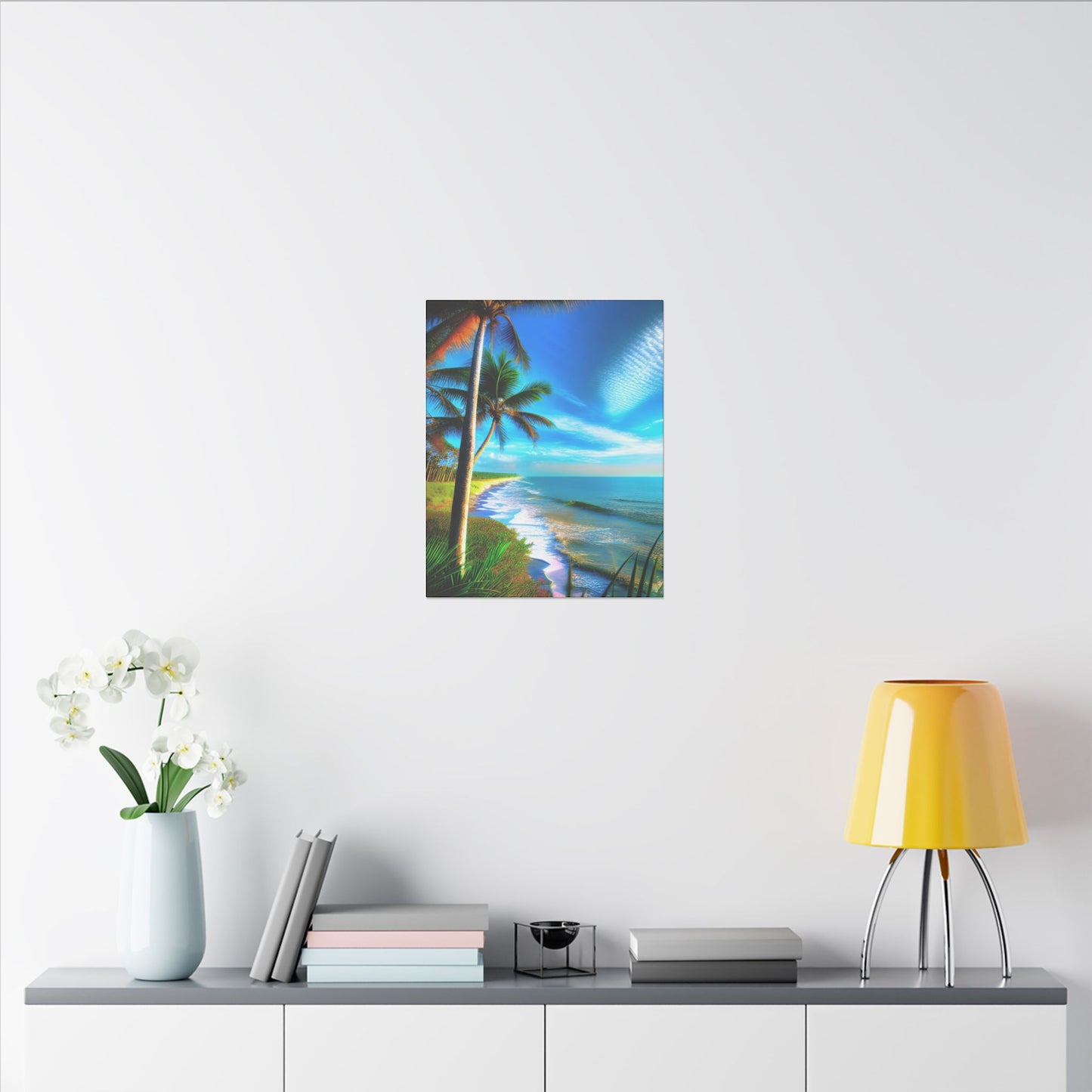 Canvas Wall Art - Tropical Shore Landscape