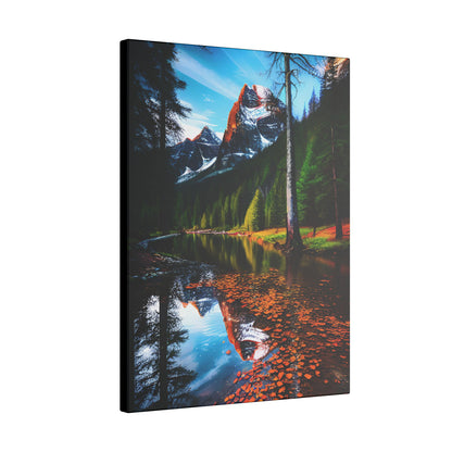 Canvas Wall Art - Mountains & Water Landscape