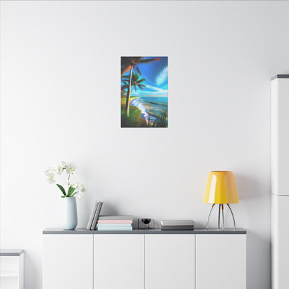 Canvas Wall Art - Tropical Shore Landscape