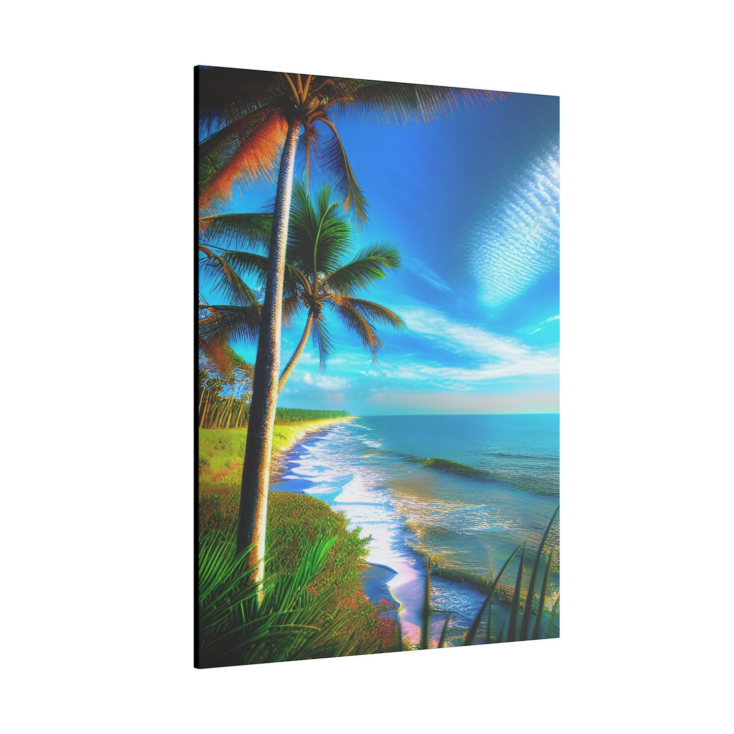 Canvas Wall Art - Tropical Shore Landscape