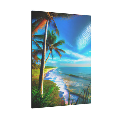 Canvas Wall Art - Tropical Shore Landscape