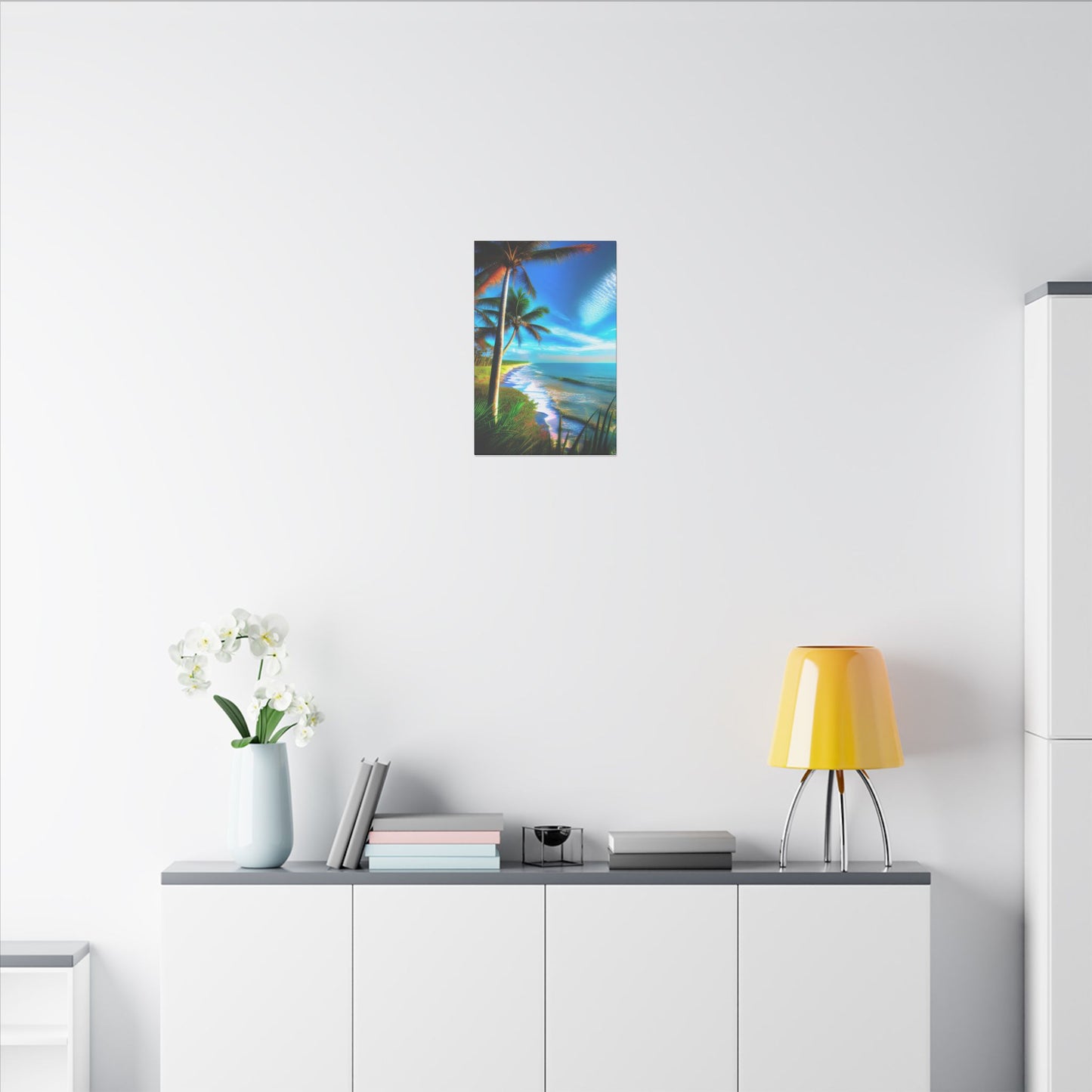 Canvas Wall Art - Tropical Shore Landscape